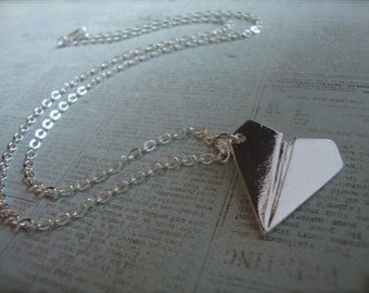 One Direction - PAPER AIRPLANE - Harry Styles Inspired Paper Airplane Necklace Directioner 1D uk Boy Band - Ready To Ship