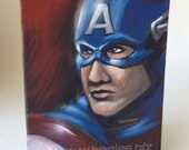 Captain America Original Acrylic Painting, Super Hero Series