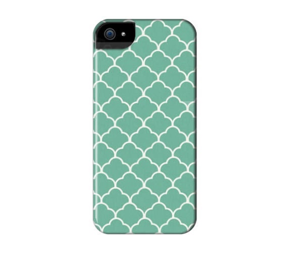Moroccan Print Teal iPhone 3, 3GS, 4, 4S & 5 Case