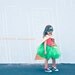 Robin Super Hero Tutu Costume inspired by Batman include tutu and shirt