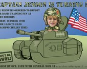 Army Soldier Invitation - Personalized with your photo DIGITAL FILE