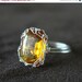 ON SALE Ring Wire Wrapped Glass Gem:  "Box of Sunshine" RETIRES Midnight 7/23/2013