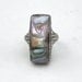 Art Deco Sterling Silver Asian Blister Pearl Ring