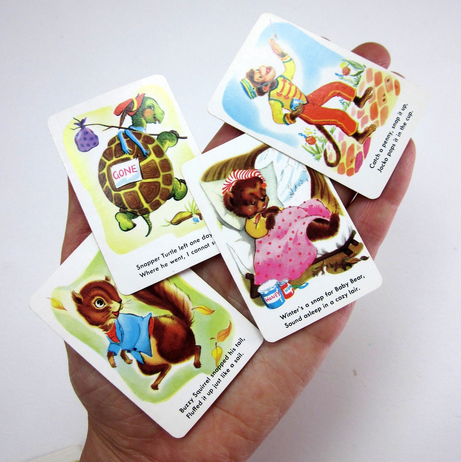 Whitman Snap Card Game in Box 60s / Complete and Like-New
