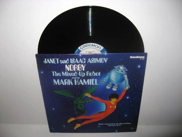 ON SALE Rare Vinyl Record Norby the Mixed Up Robot read by Mark Hamill LP 1986 Isaac Asimov SciFi Classics