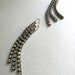 Stunning art deco rhinestone drop earrings, cascading waterfall, post back