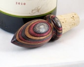 Wine Bottle Stopper Laminated Colored Hardwood Cork Barware
