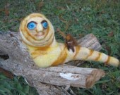 OOAK Magic Dune SandWorm Needle Felted Soft Sculpture