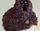 Thick and Warm Hand Knit Collar Cowl or Scarflette