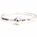 Thin Silver Stacking Ring with Small Dot