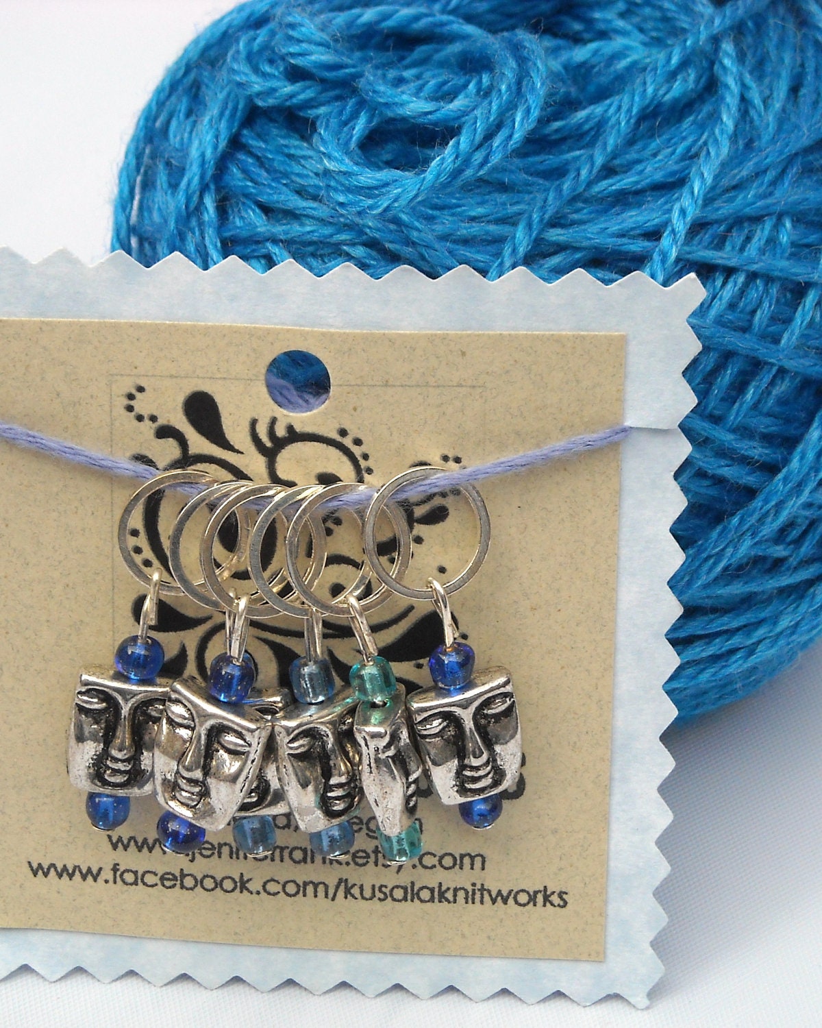 Buddha Face Stitch Markers