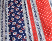 Vintage Fabric - Red White and Blue