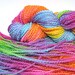 Chunky two ply rainbow yarn in handpainted thick and thin merino wool - 135 yards, 3.7 ounces/104 grams