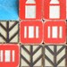 Super Chippy, Shabby, Well Loved Scandinavian cottage style blocks 25 pieces