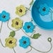 Crochet Flower Garland, Crochet Housewares, Custom Order, in your color choices