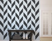 Wall Decals Chevron Wall Pattern Abstract Geometric Room Decor