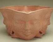 Insight Planter Four Winds Faces Flower Pot Buddha Sculpture Head