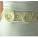 Bridal Belt - Floral Pearl Wedding Sash, Ivory Beaded Bridal Sash for Bride or Bridesmaid