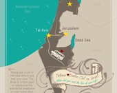 Custom Map with directions for guests to sign