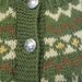 nordic fair isle sweater cardigan avacado green
