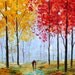 Fine art Print - Autumn Melody - from oil painting by Karen Tarlton impressionistic palette knife fine art