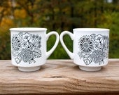 1960's Flower Mug Set - "Manitou" by Grindley
