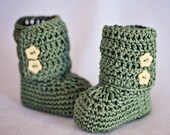 Crochet Baby Booties - Baby Ankle Boots ready to wear (0-6 months)