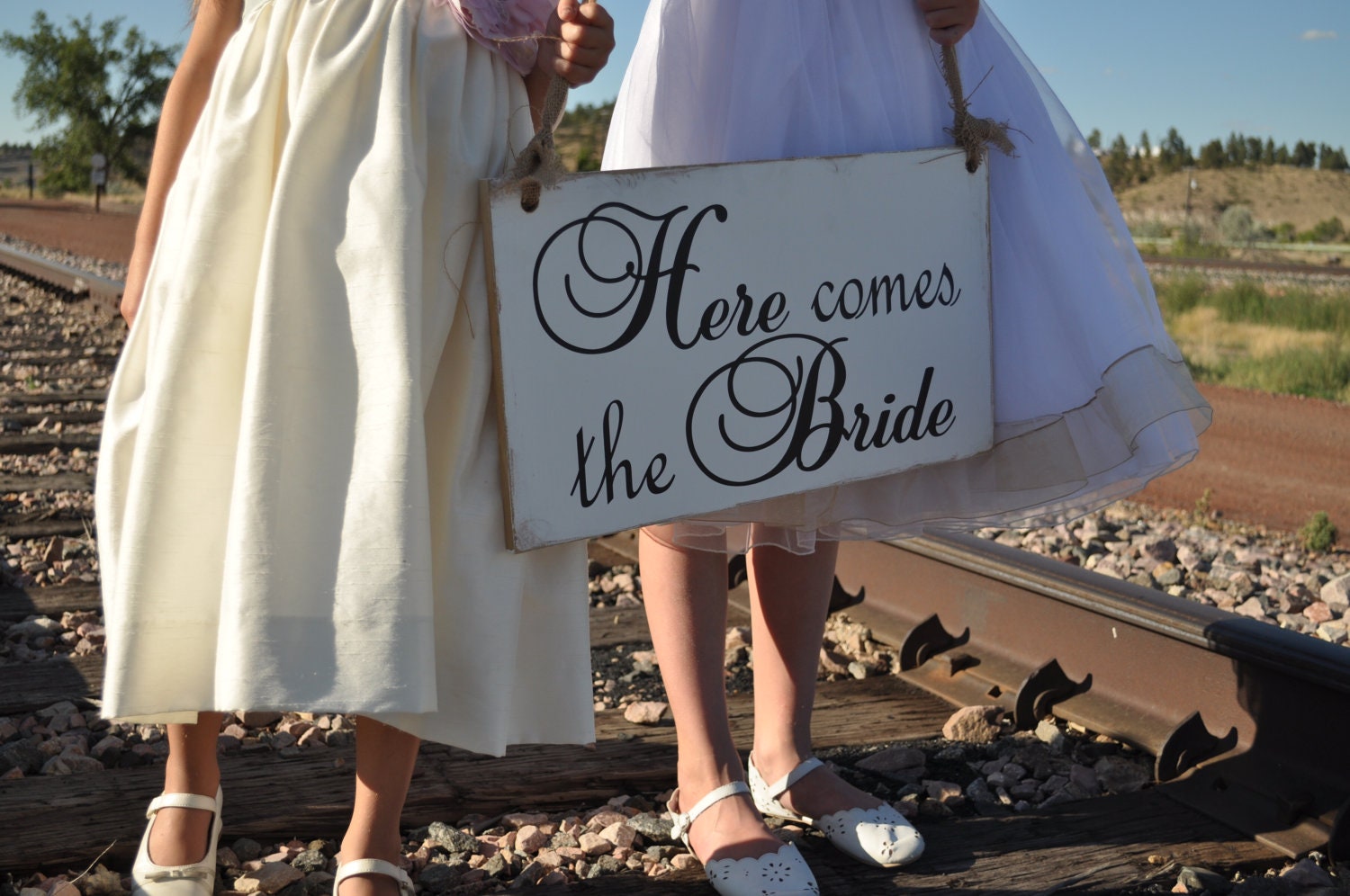 Wedding Sign, Here Comes The Bride