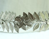 ATHENA Grecian Leaf Headpiece in Silver