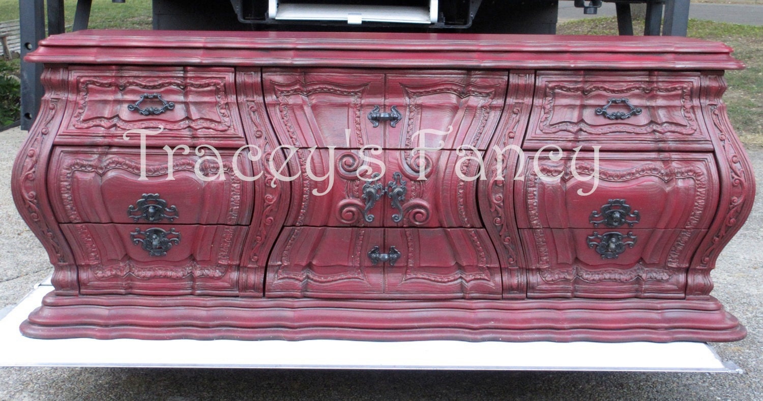 Embers/Custom Painted Vintage Bombay Dresser-Made to Order