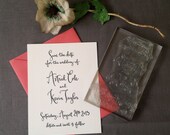 All Calligraphy Save The Date Stamp