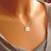 Mini Dog Tags Necklace, Lovers Dog Tags, Sterling Silver Initial Hand Stamped Necklace, Personalized Gift, Delicate Sterling Silver Necklace