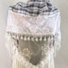 NEW...Fabric-Tulle  Tringle Scarf ..authentic, romantic, elegant, fashion