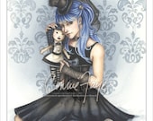Gabby Gothic Victorian Lolita 11x17 Print
