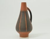 SALE Vi n t a g e West German Large Vase with Handle Dümler Breiden