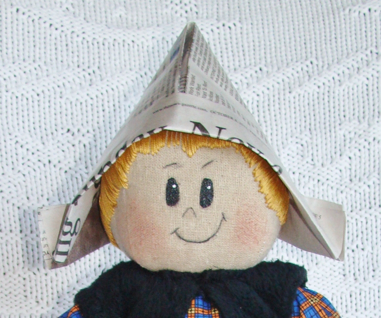 Halloween 1950's Vintage Style Pirate Trick or Treat Comic Book Style Cloth Doll