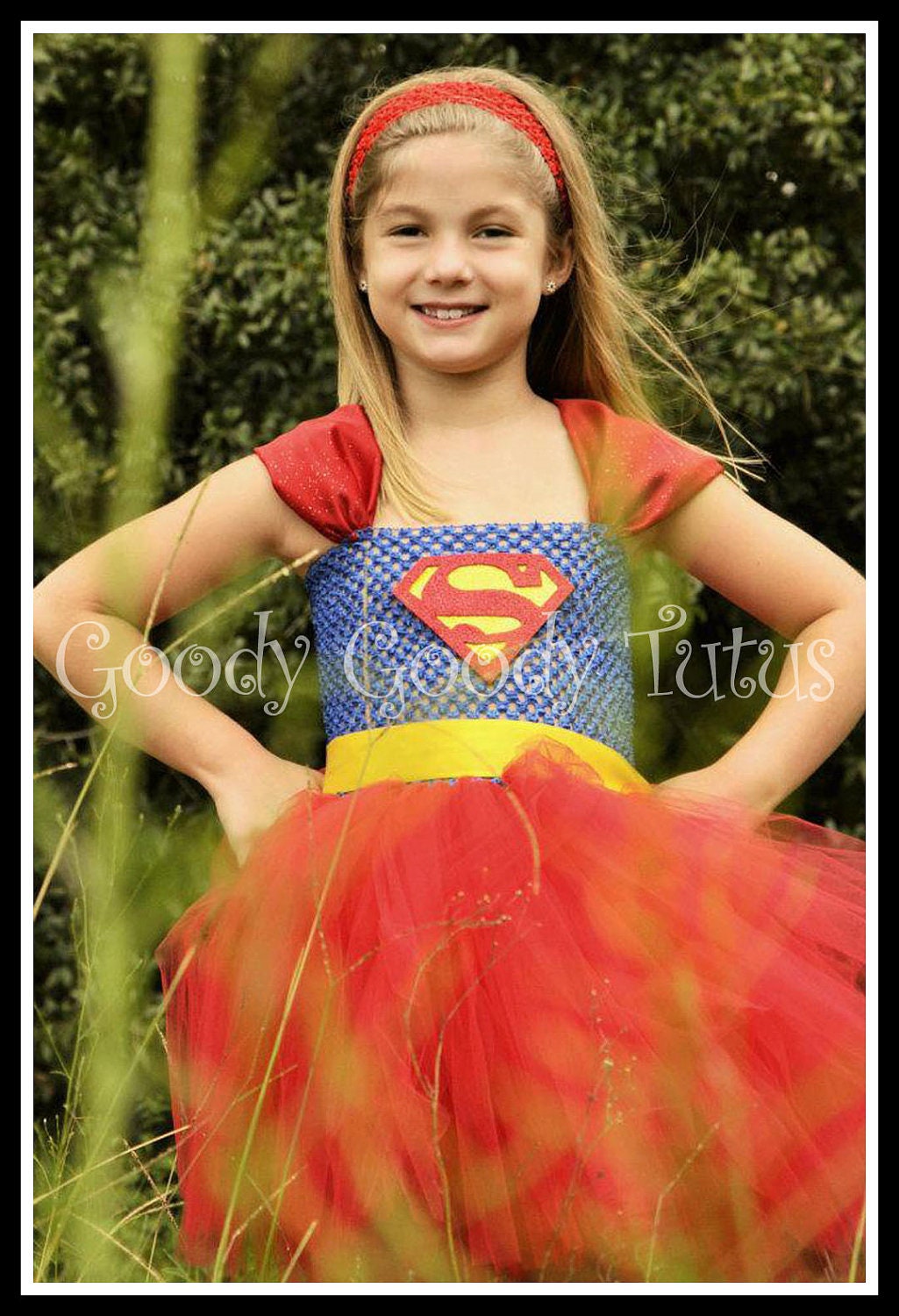 LOIS and CLARK Superman Inspired Tutu Dress - Large 4-6t