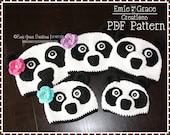Panda Hat Crochet Pattern - AMANDA & PAUL - 105