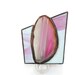 Pink Night Light Stained Glass Nightlight Fuchsia Agate Geode Slice Handmade OOAK