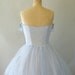 1950s Formal Gown -- Vintage 1950s Pale Blue Periwinkle Cupcake Gown -- Full skirt Tulle