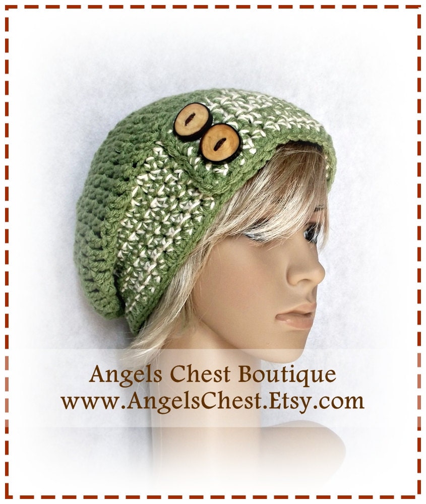 SLOUCHY Hat and Ear Warmers Headband Crochet Pattern Size Preteen to Adult Boutique Design - No. 45 by AngelsChest