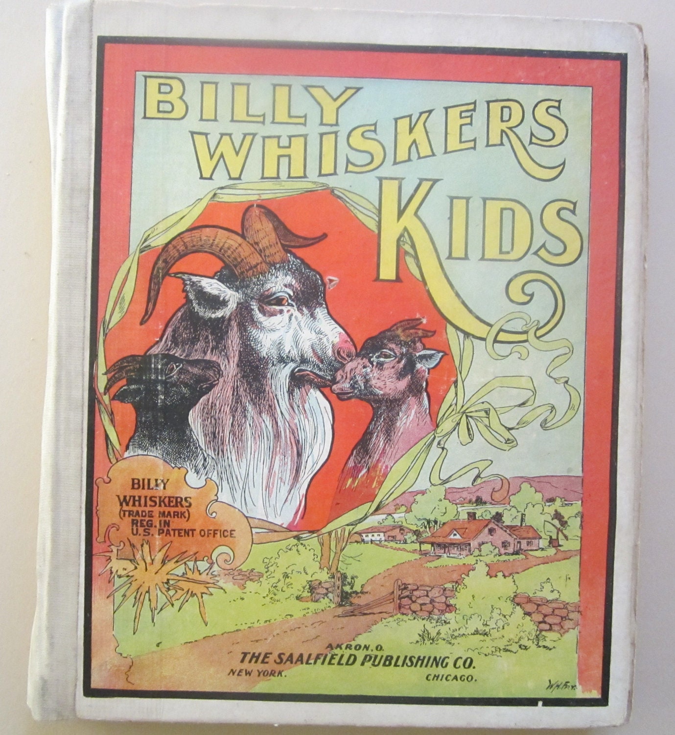 Vintage Child's Book  Billy Whiskers' Kids  1903  F.T.Montgomery