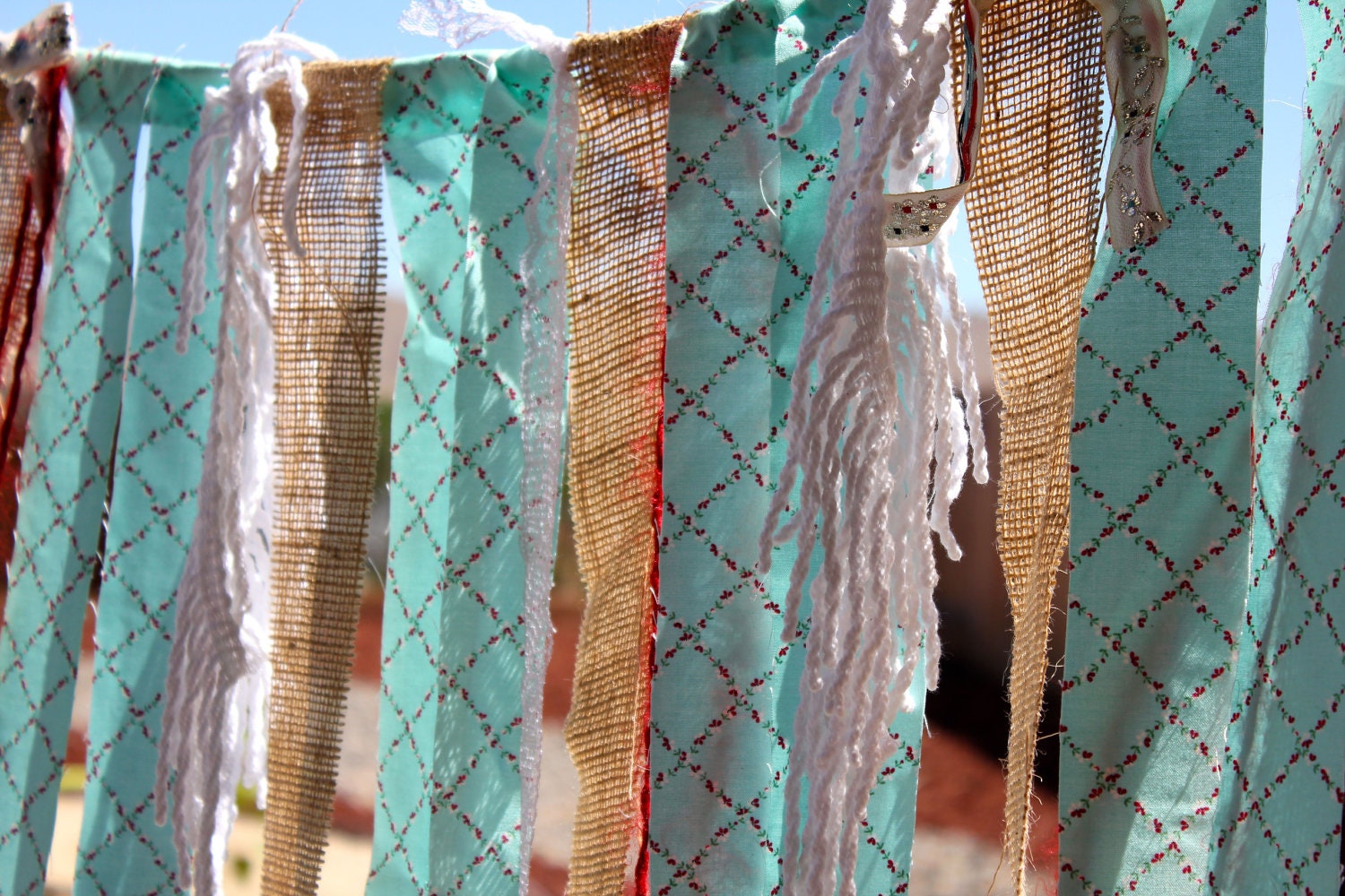 Anthropology Inspired Tiffany Blue Wedding Backdrop Streamers READY TO SHIP