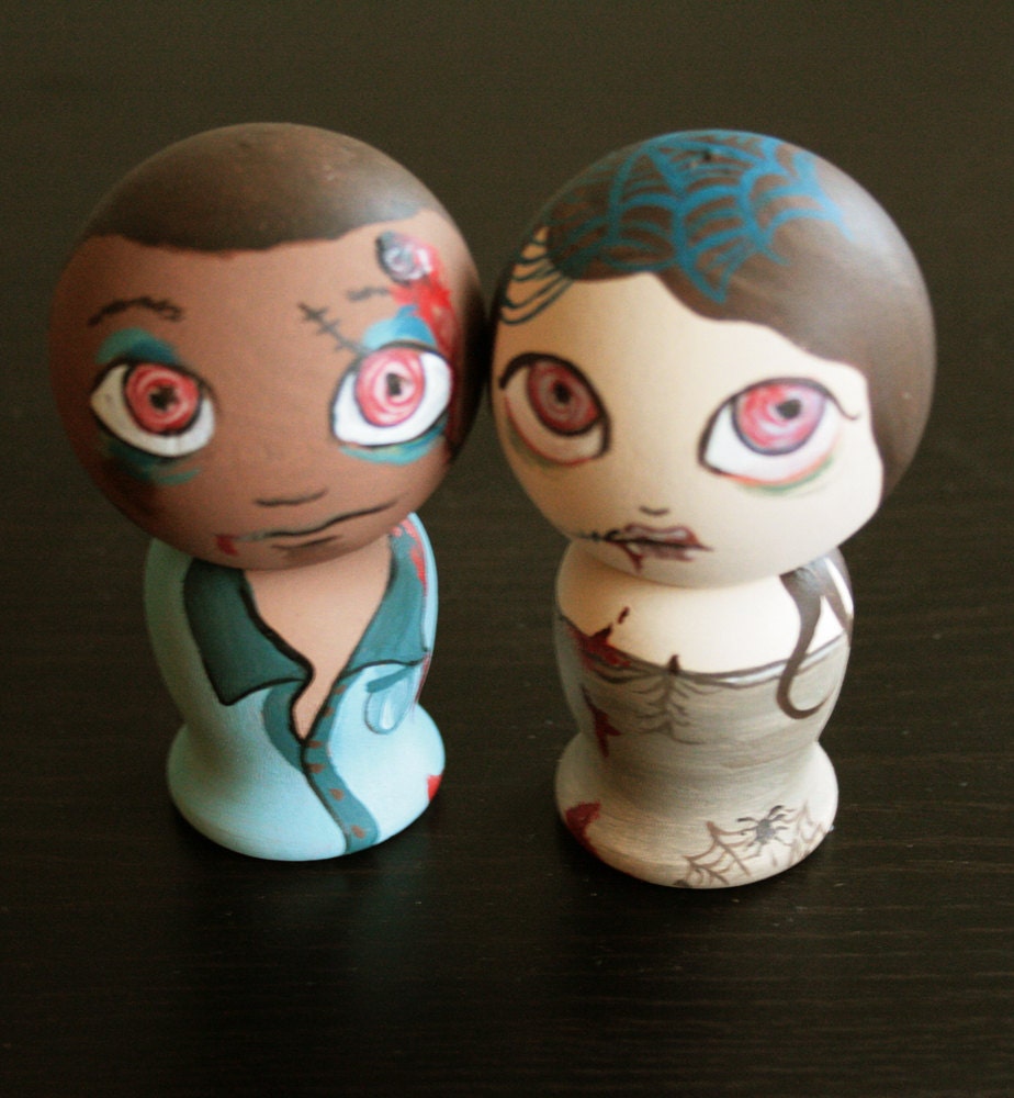 Personalized Halloween Kokeshi Dolls
