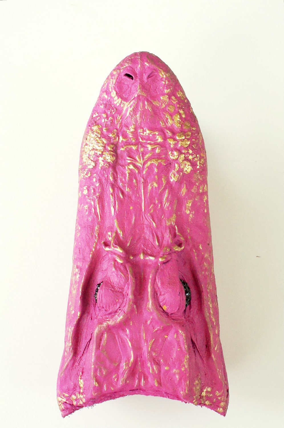 RESERVED Pink Alligator Head Taxidermy