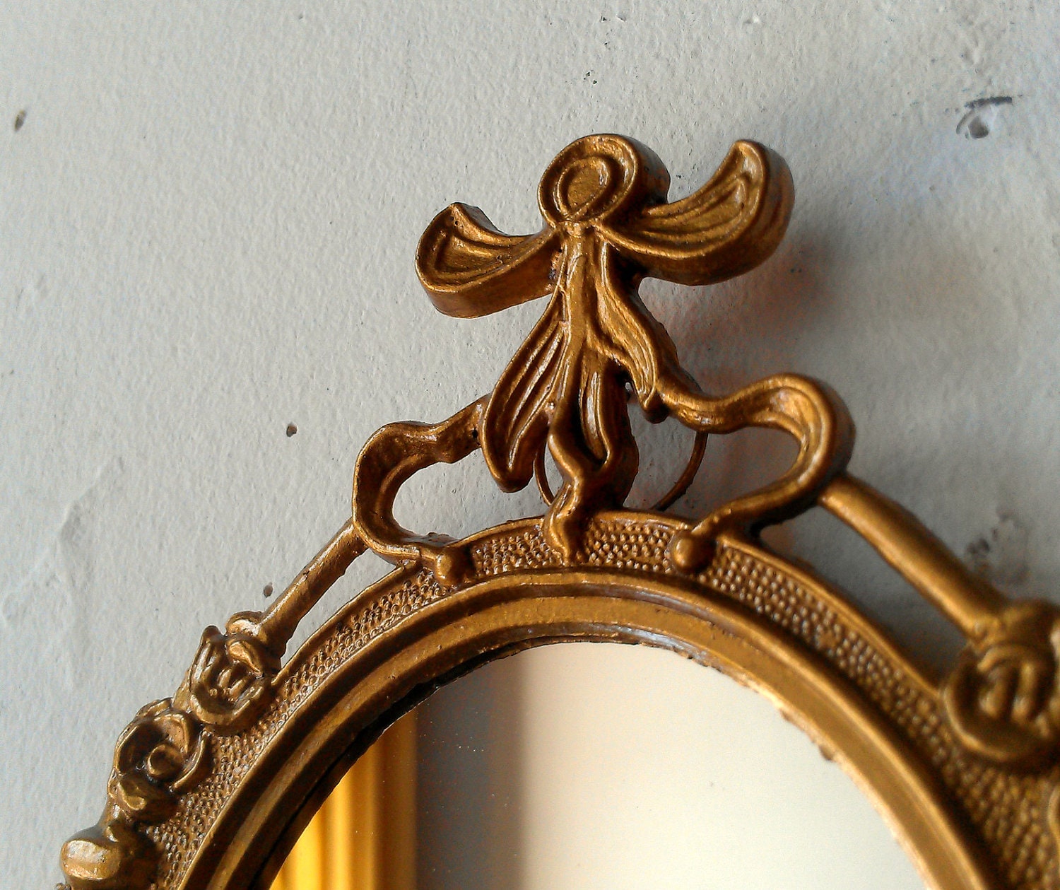 Decorative Mirror in Vintage Dark Gold Frame - Revived Vintage