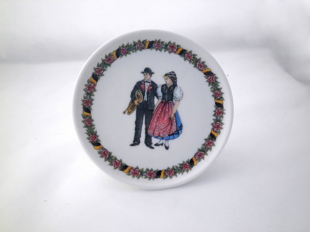 Vintage German Plate - Traditional Costume Black Forest - Germany