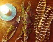 Wildcrafted Oregon Smudge with Beaded Feather