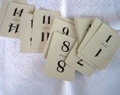 Table Number Cards - Wedding Table Numbers - DIY Wedding Decor Numbers