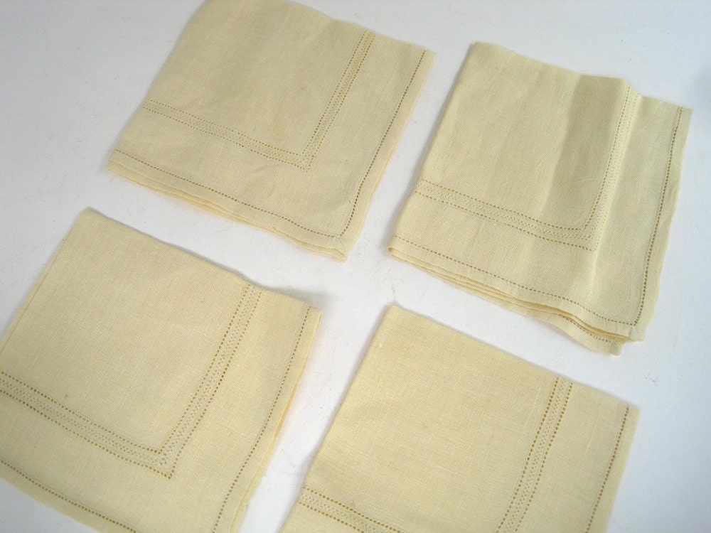 Yellow Linen Napkins